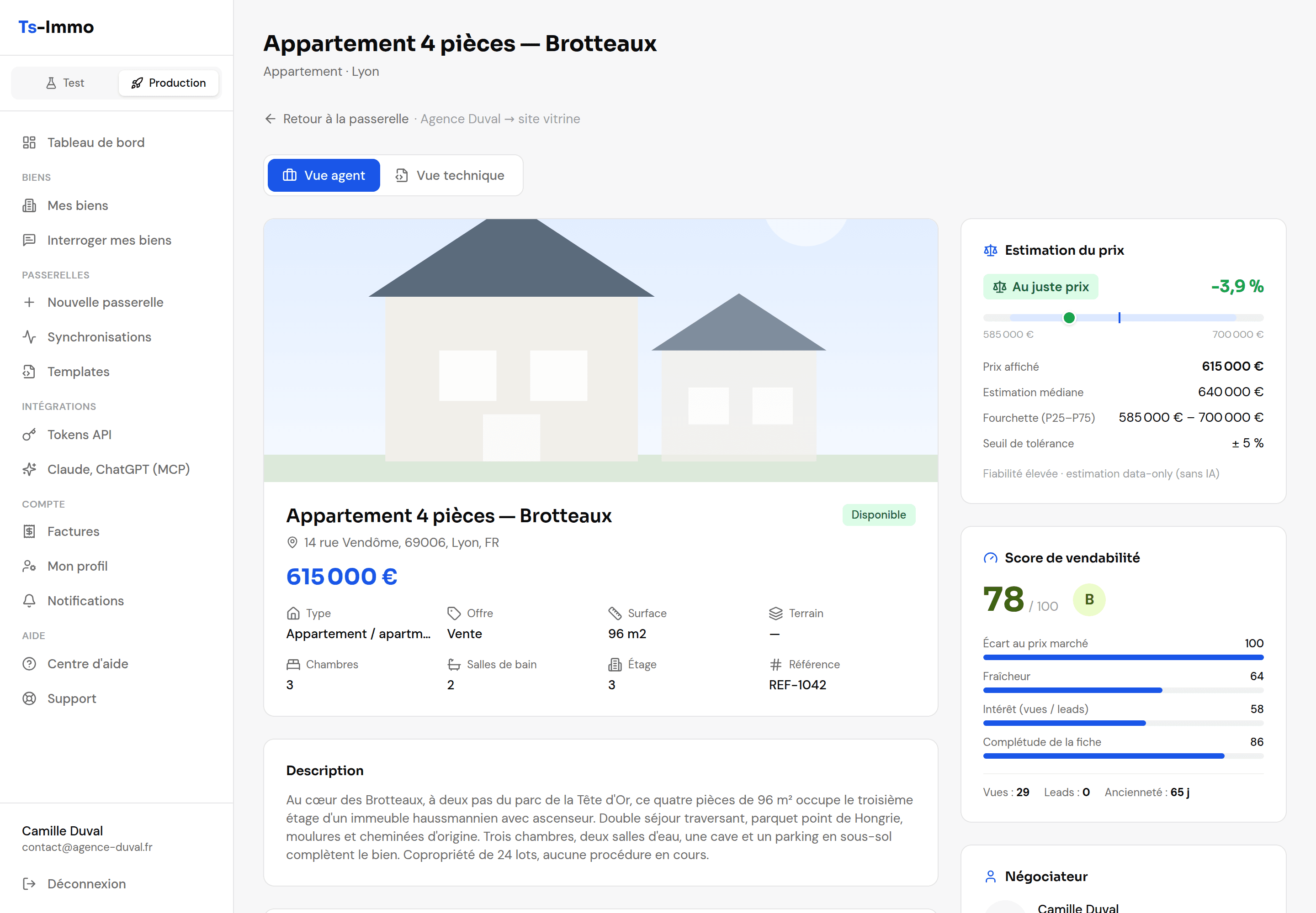 A property for sale with the Price valuation panel